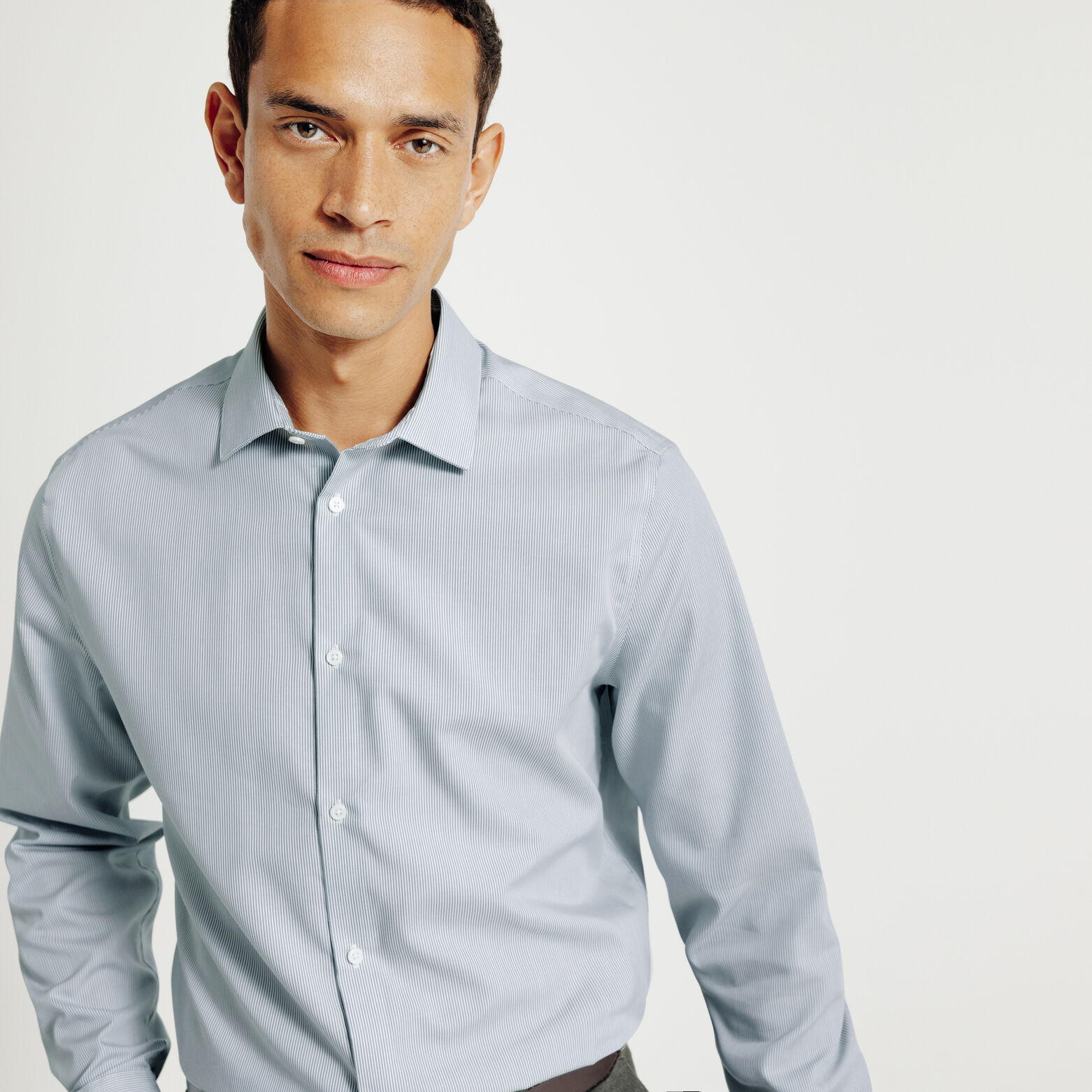 Chemise sans repassage ray&eacute;e slim