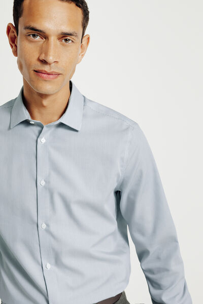 Chemise sans repassage ray&eacute;e slim