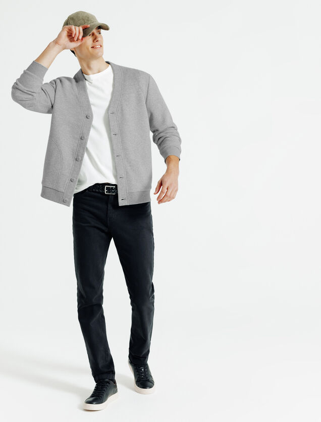 Sweatvest met knopen