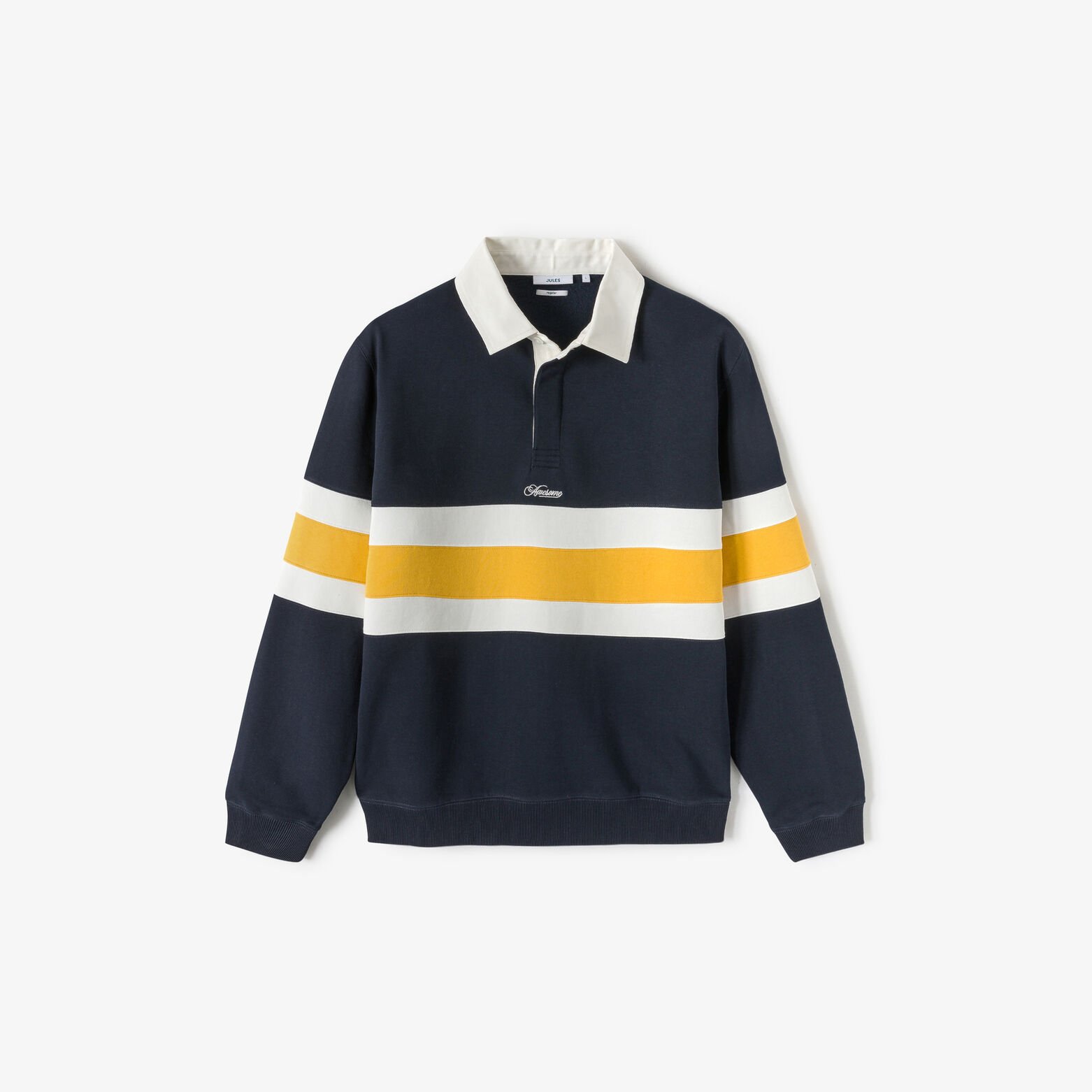 Sweater polokraag in fantasiestof