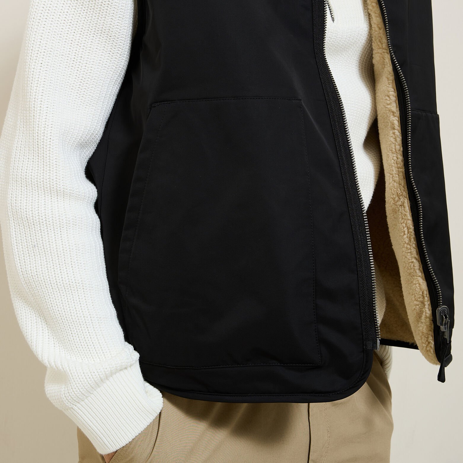 Veste sans manche réversible