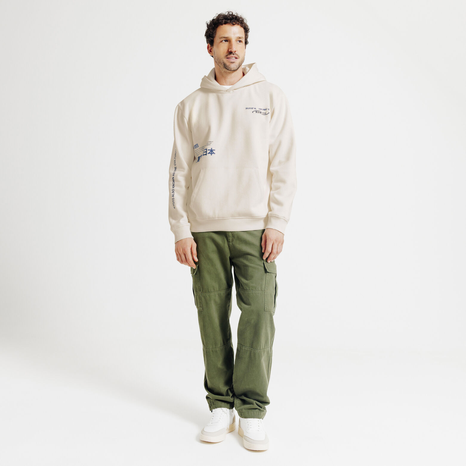 Sweat à capuche imprimé