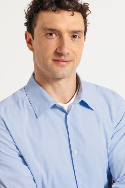 Chemise regular carreaux en coton