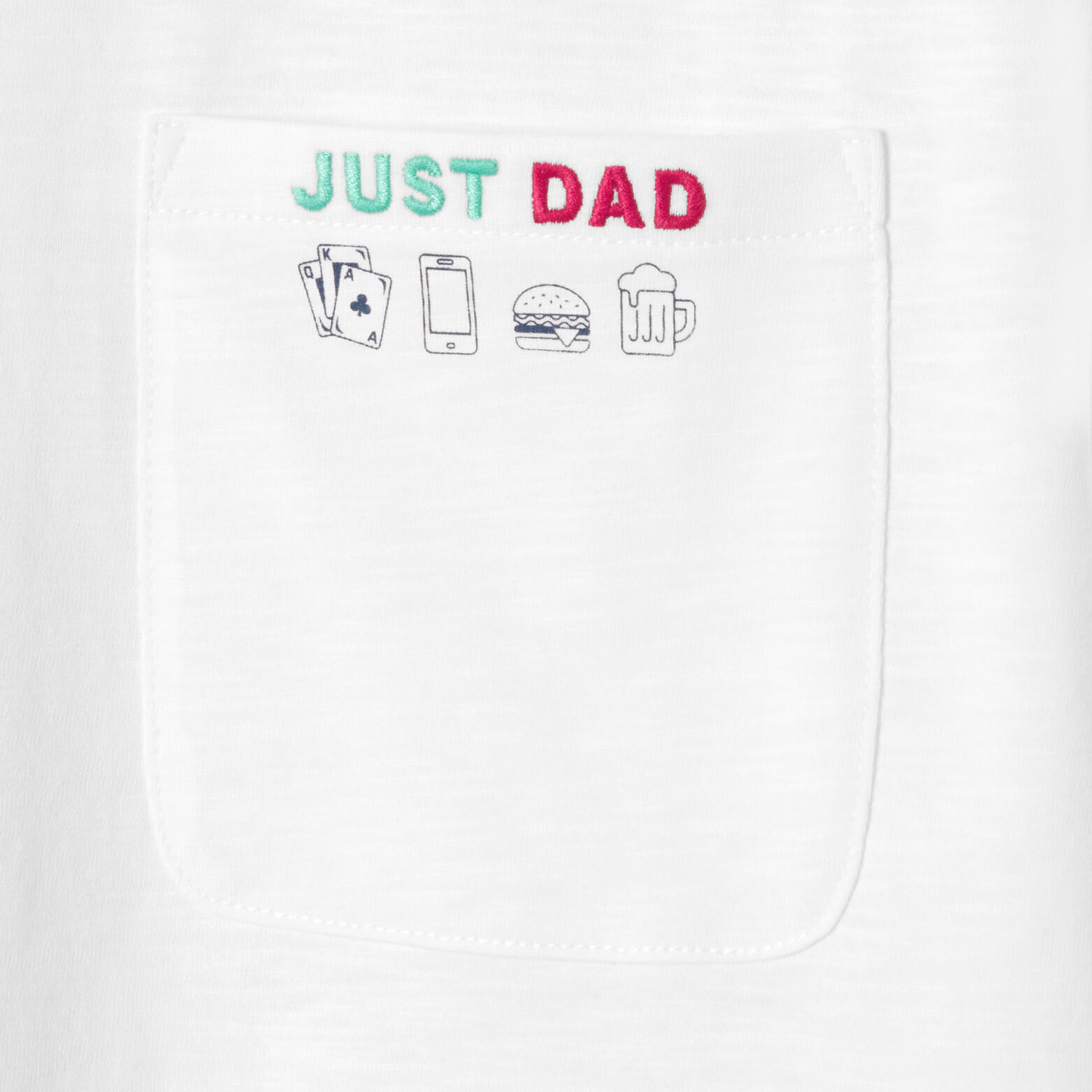 Tee shirt f&ecirc;te des p&egrave;res poche imprim&eacute;e