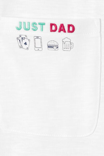 Tee shirt f&ecirc;te des p&egrave;res poche imprim&eacute;e