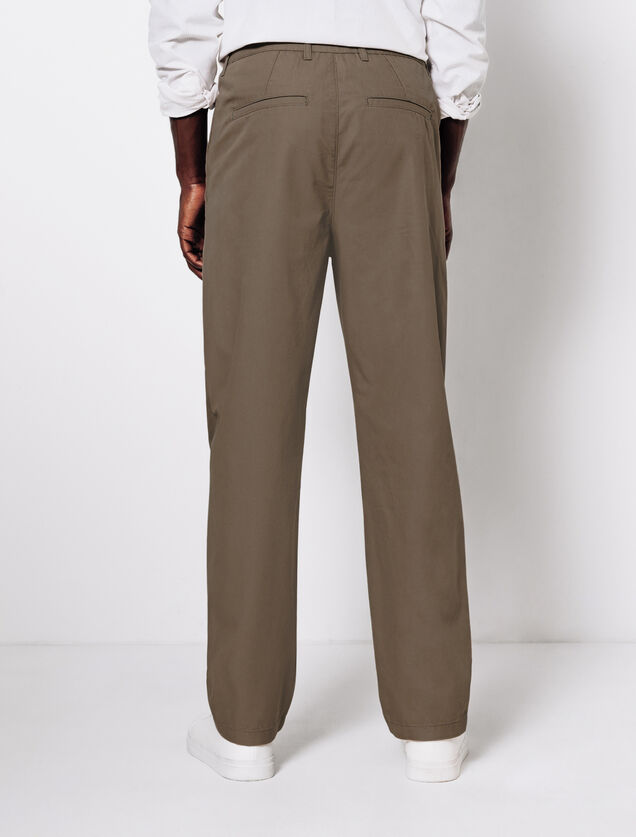 Pantalon large à plis