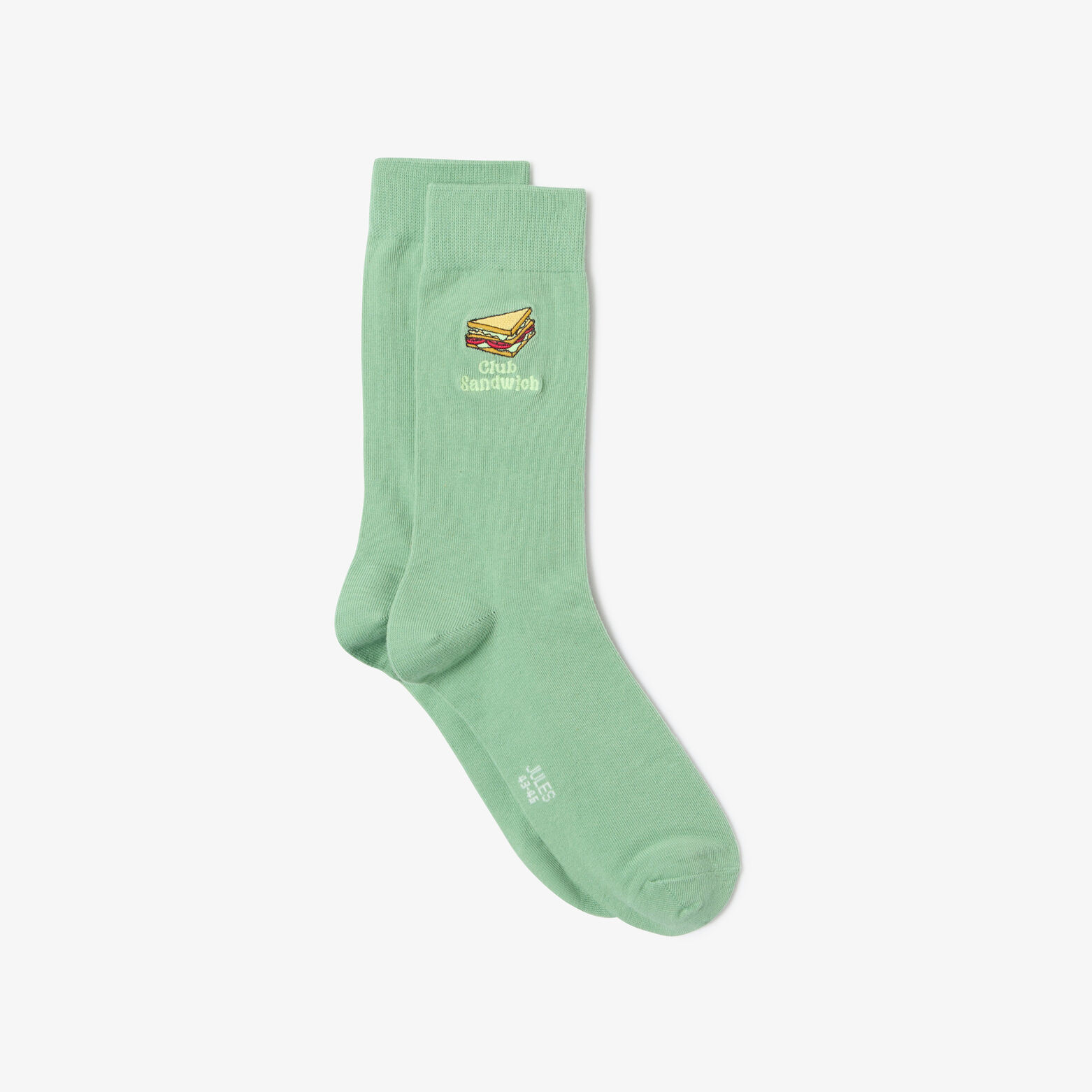 Chaussettes hautes brod&eacute;es