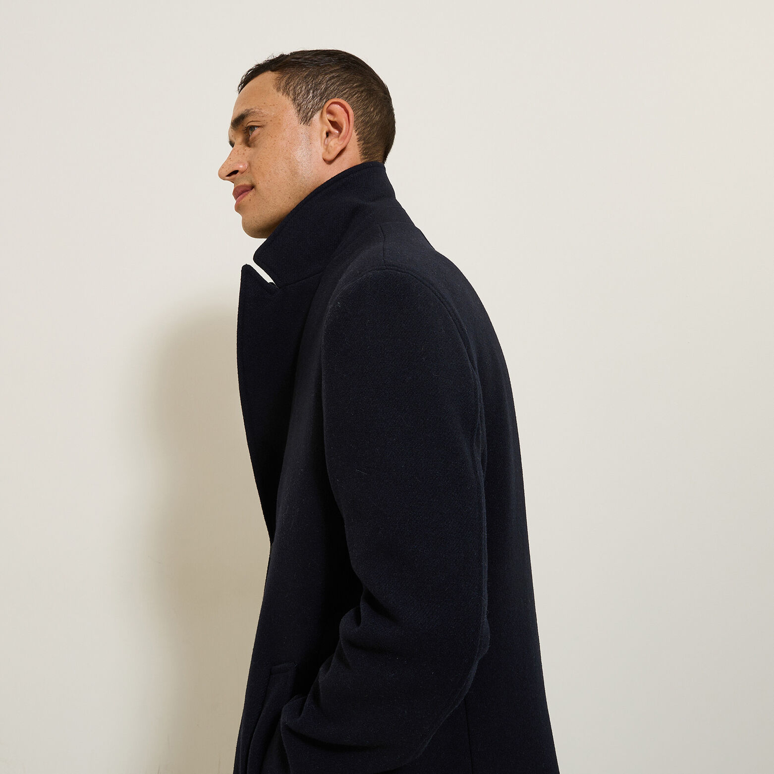 Manteau long hiver en lainage