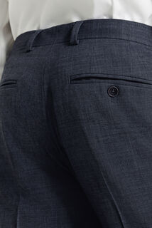 Tweekleurige comfort fit kostuumbroek