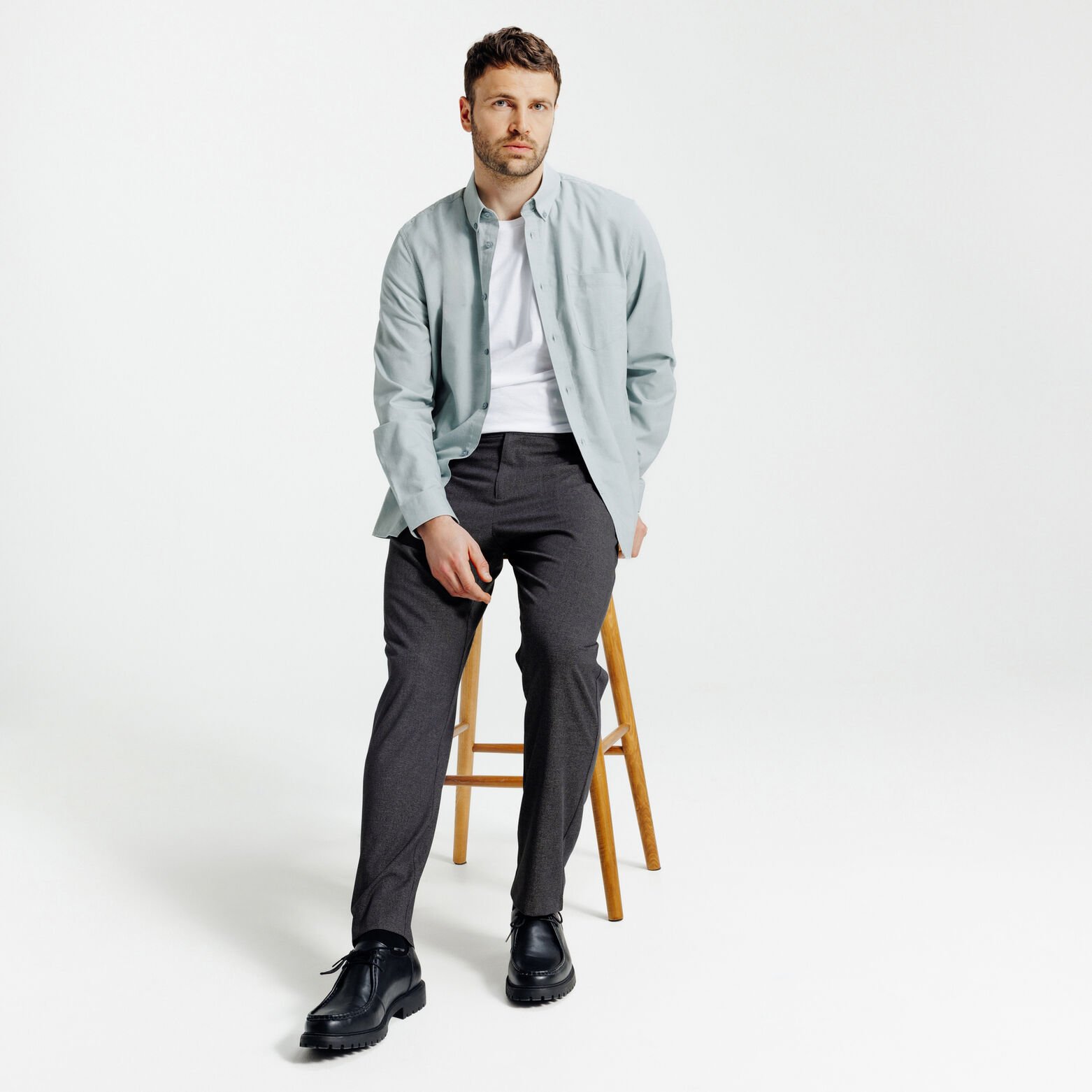 Pantalon chino tapered fantaisie