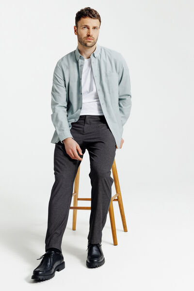 Tapered fit fantasie chinobroek