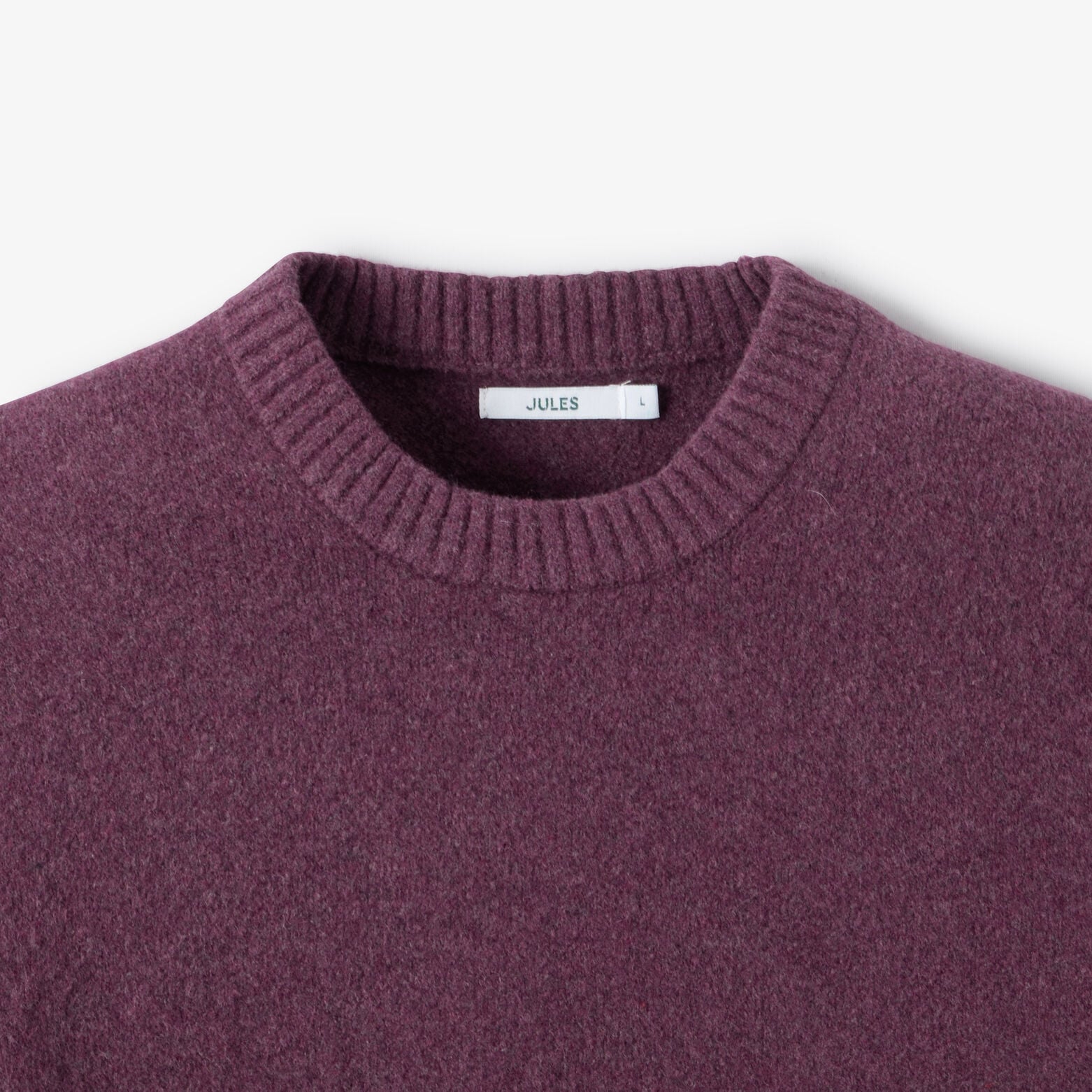 Pull col rond mousseux coton majoritaire