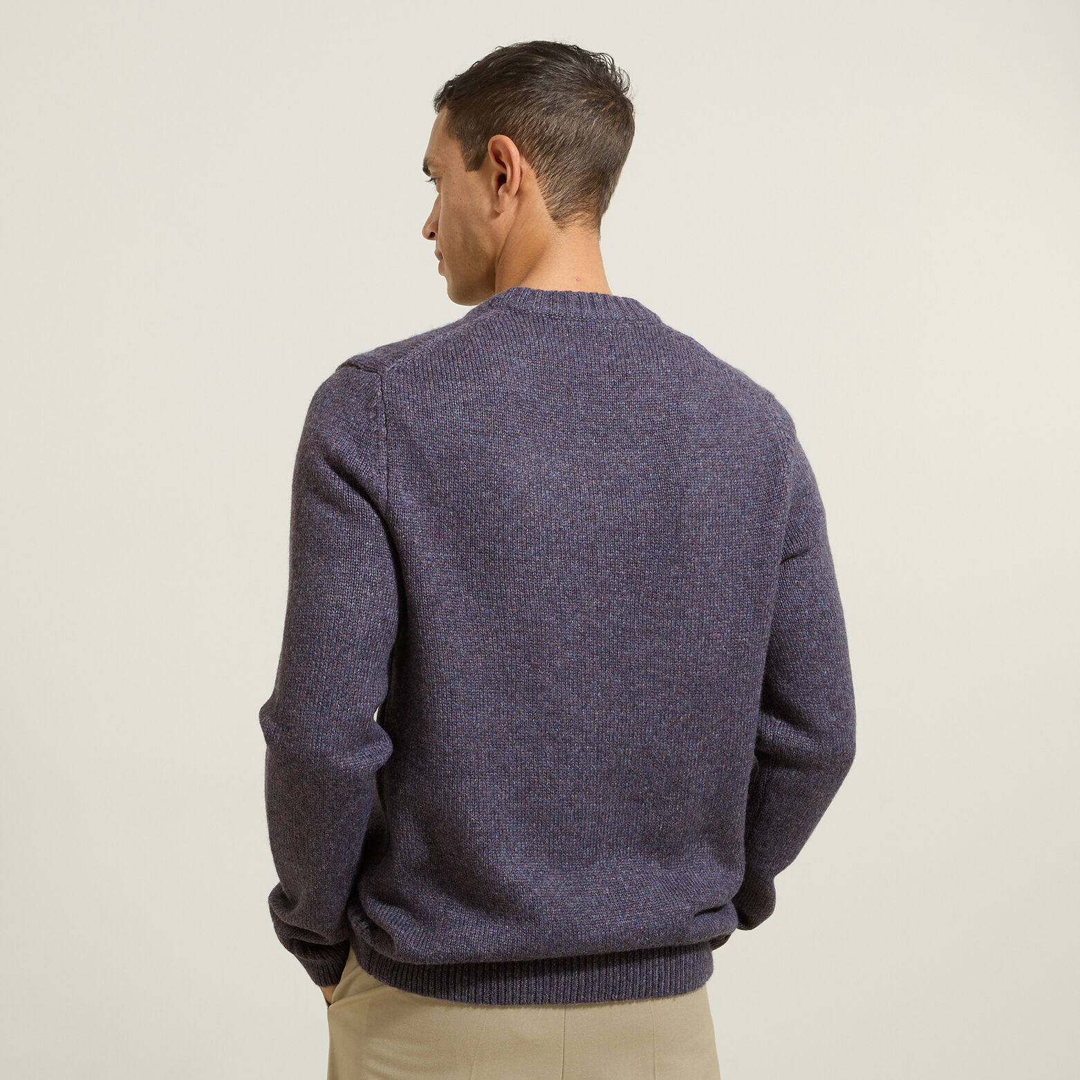 Zachte trui met ronde hals