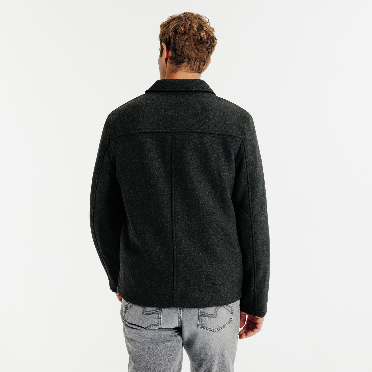 Veste col chemise boutonnée