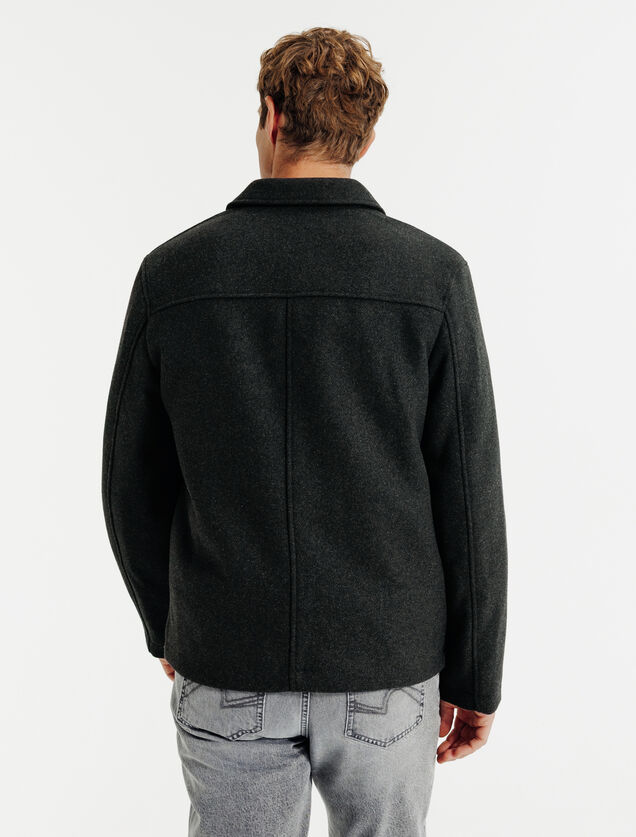 Vest met hemdskraag en knopen