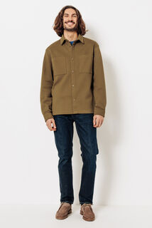 Surchemise en maille col chemise