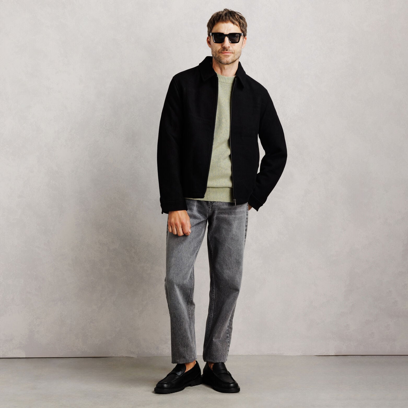 Pull col rond mousseux coton majoritaire