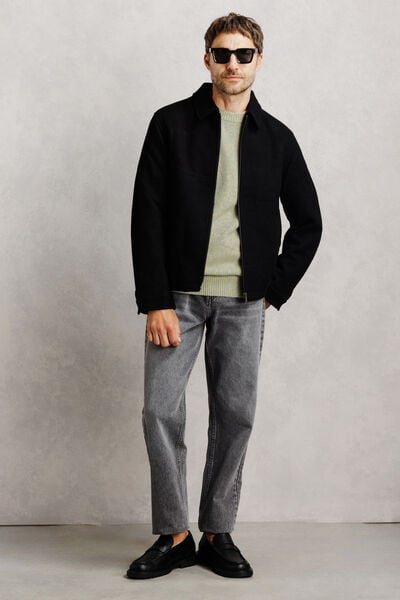 Pull col rond mousseux coton majoritaire
