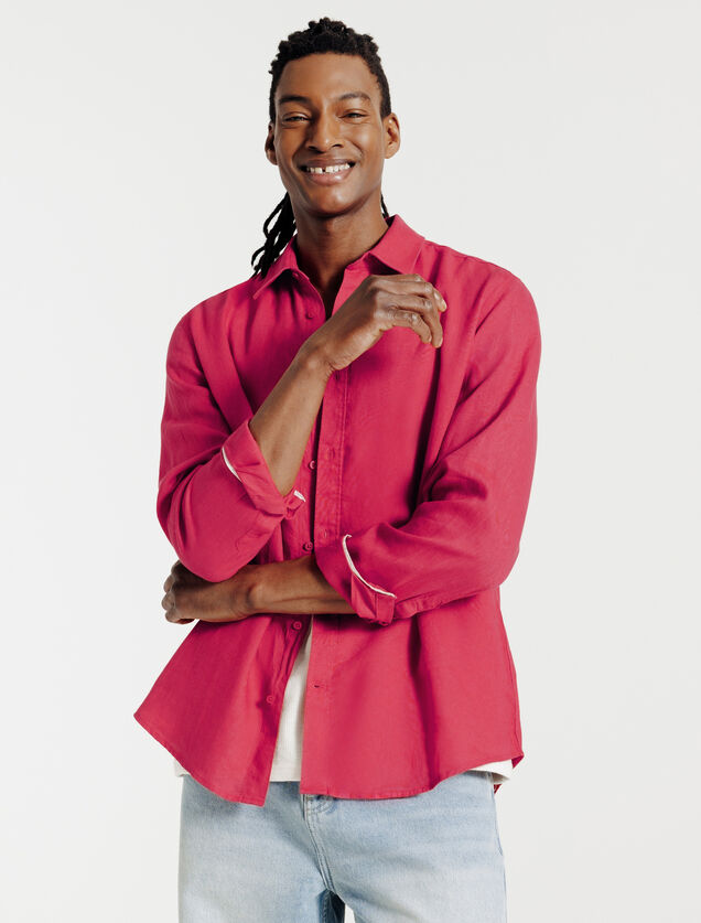 Effen hemd in linnen