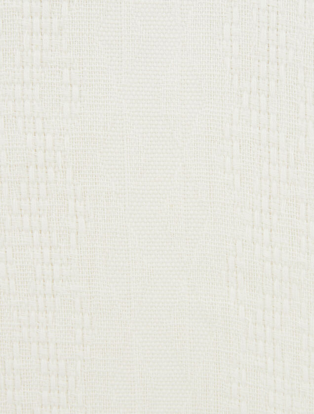 Chemisette en coton matière texturée