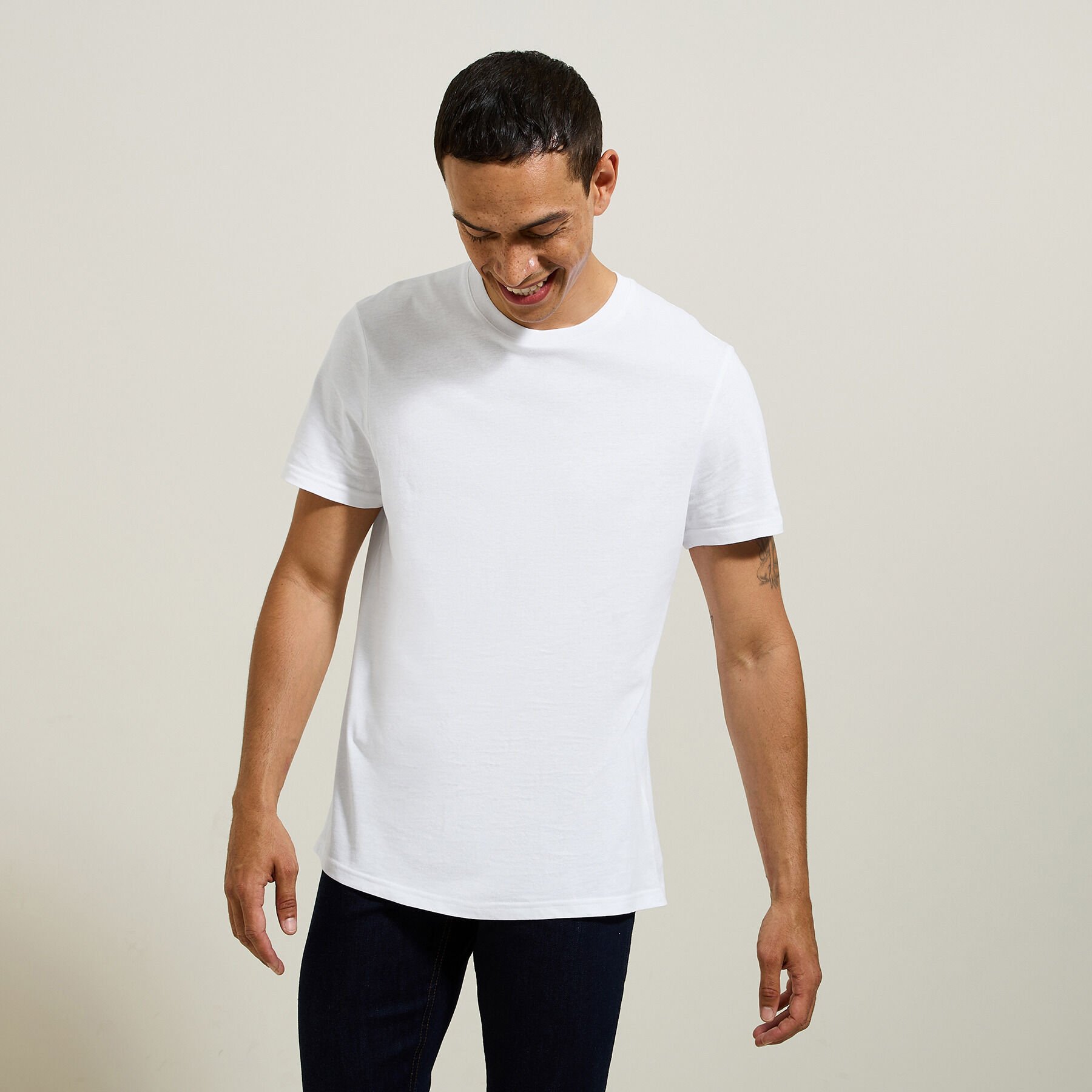 Basic katoenen t shirt outlet