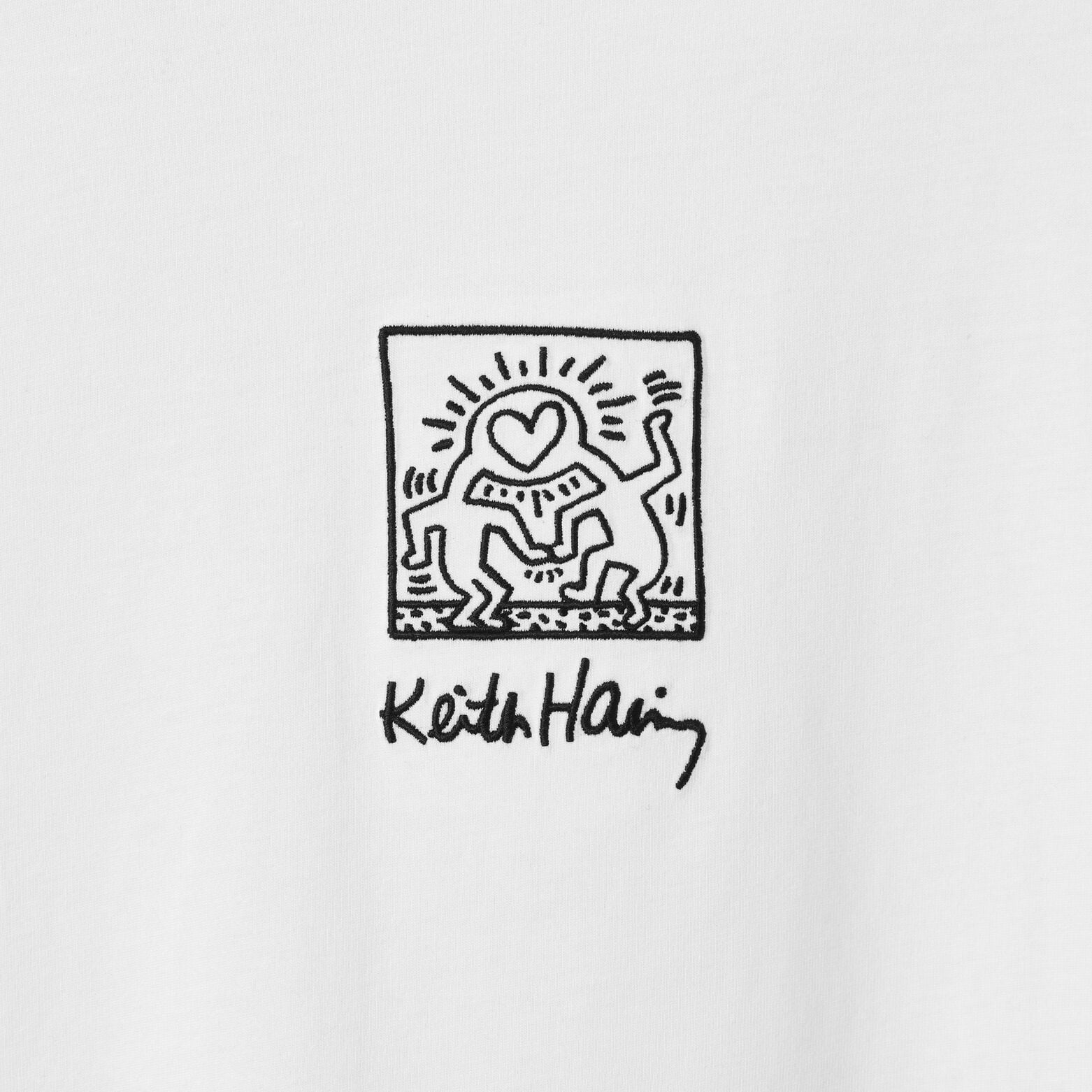 Geborduurd T-shirt relax licentie Keith Haring