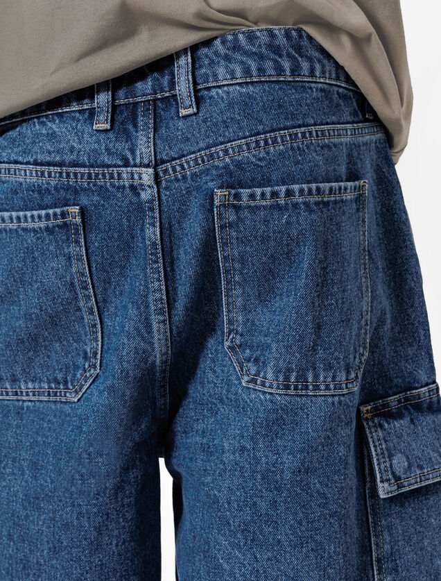 Bermuda baggy en jean