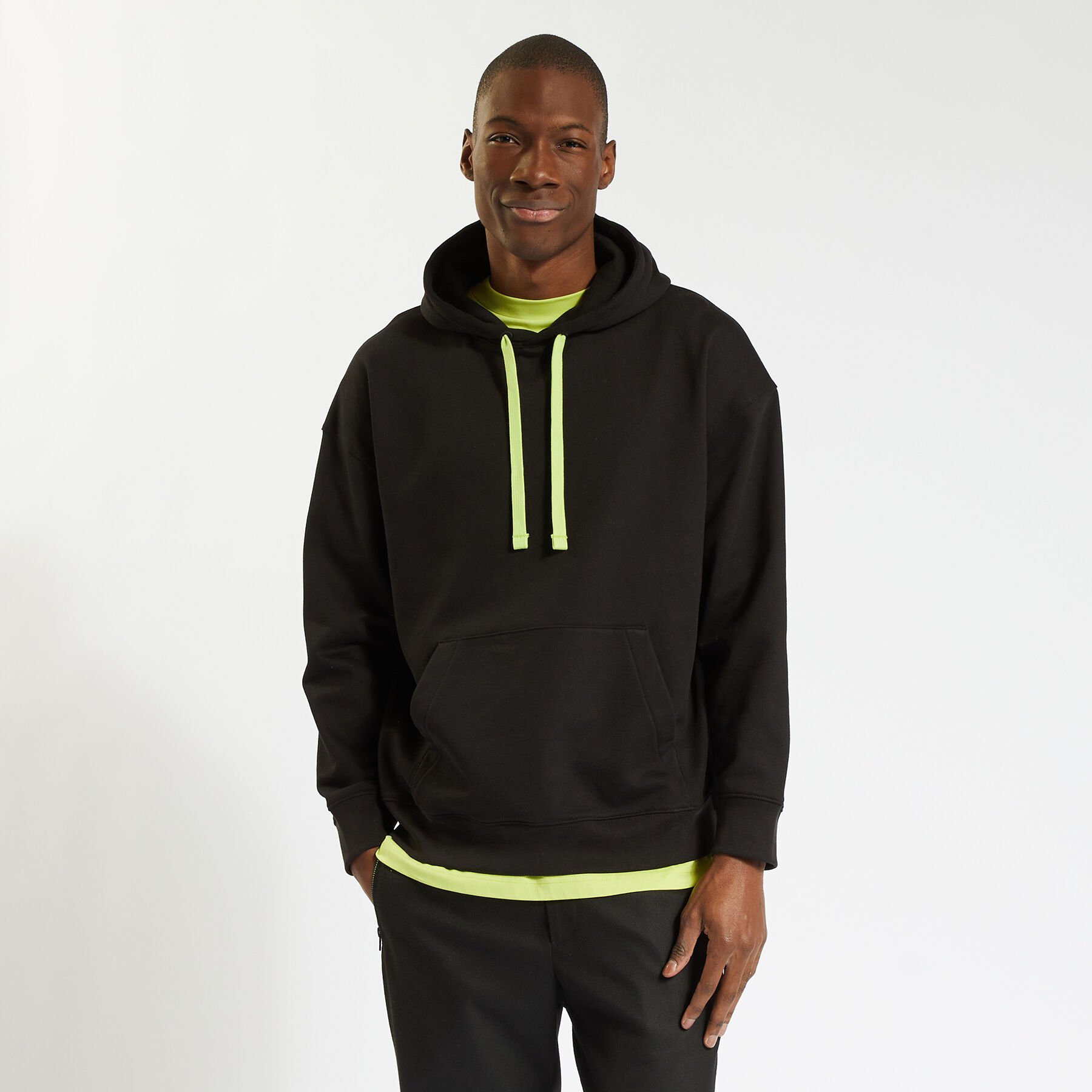 Sweat Jules x Slimane Noir S 100% Coton Homme Jules