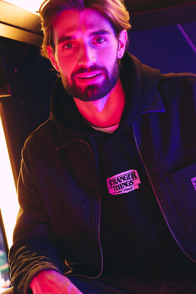 Jeansjas met rits Stranger Things Officiële licen