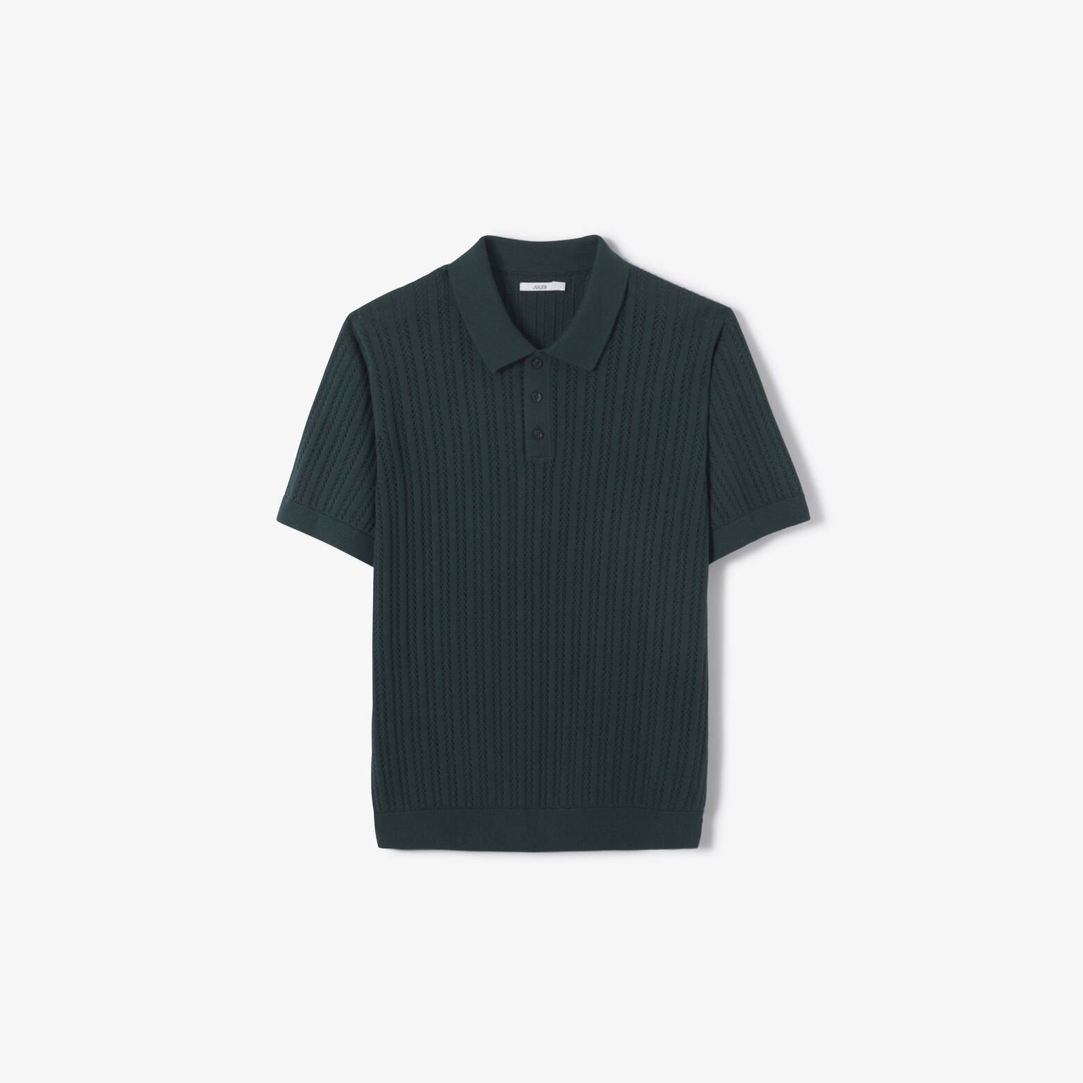 Polo en maille manches courtes jeux de points