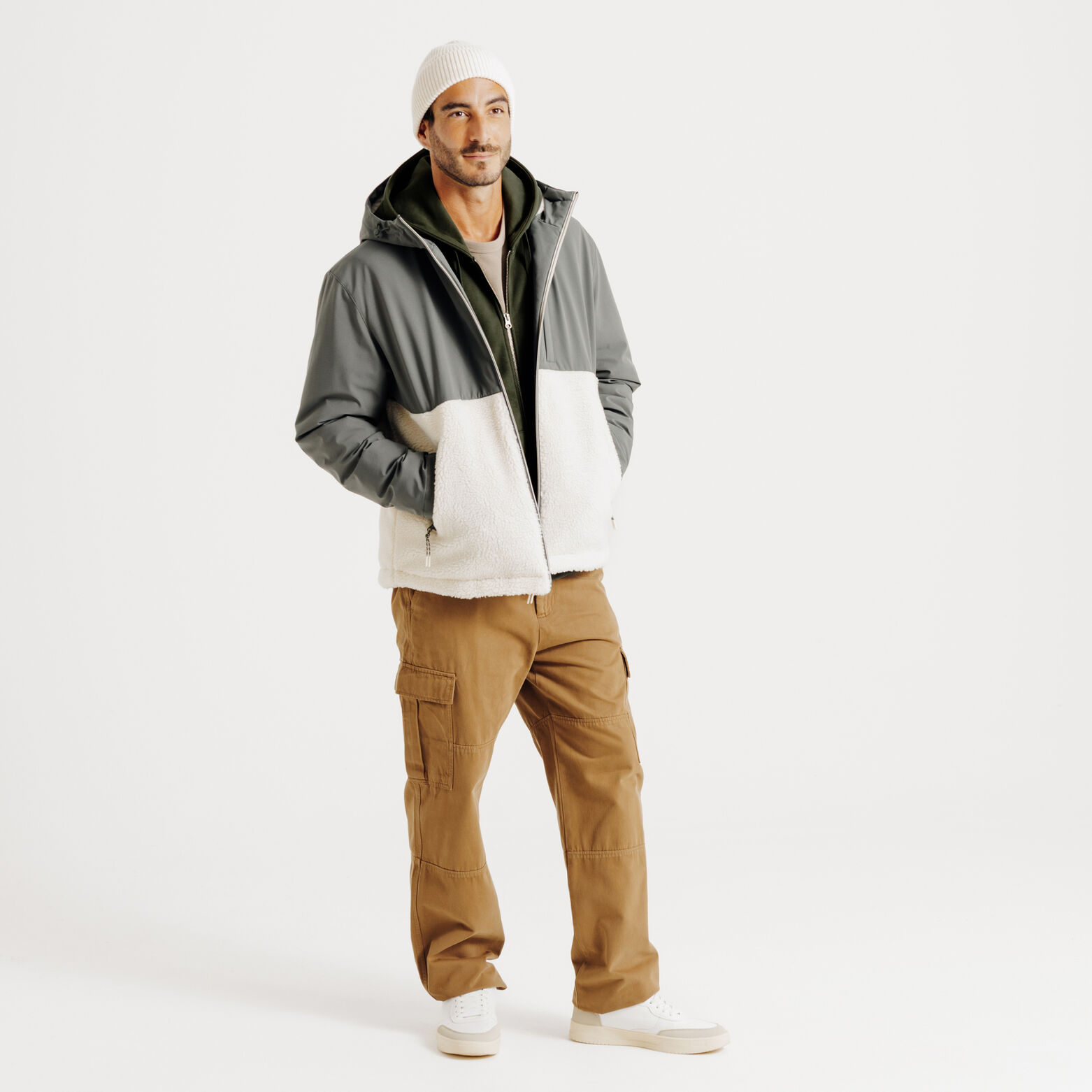 Sweat à capuche zippé heavy weight