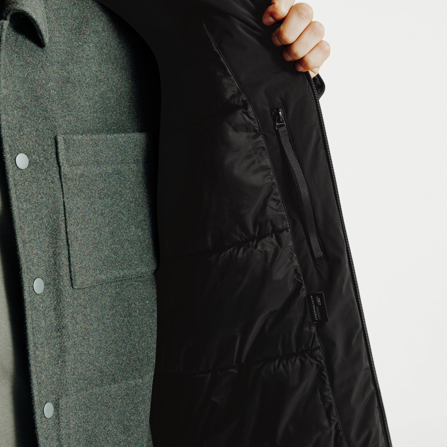 Parka longue à capuche