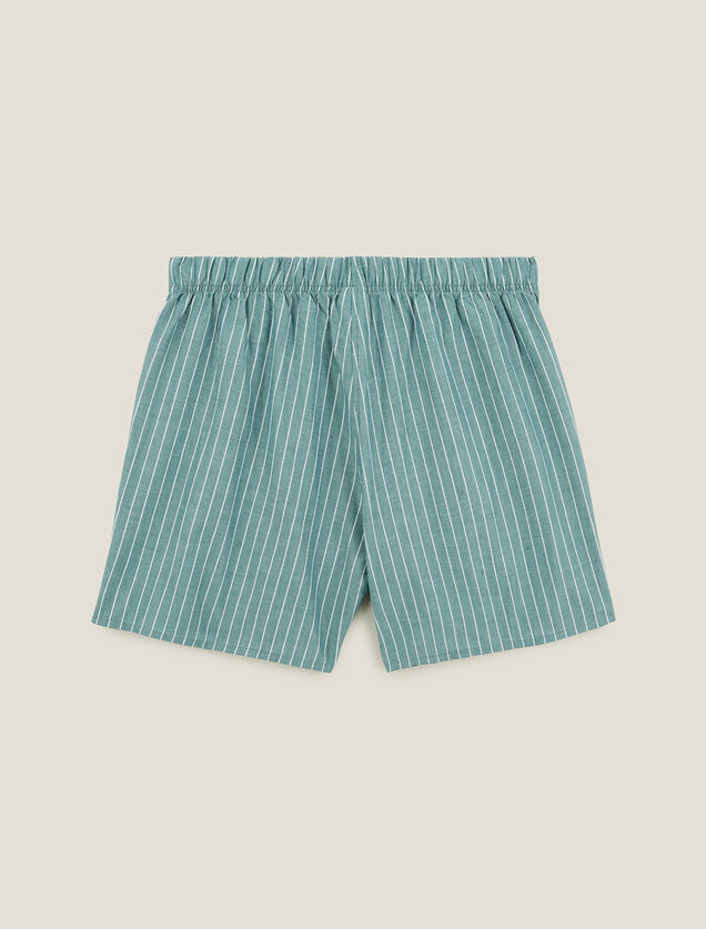 Cale&ccedil;on ray&eacute; en coton