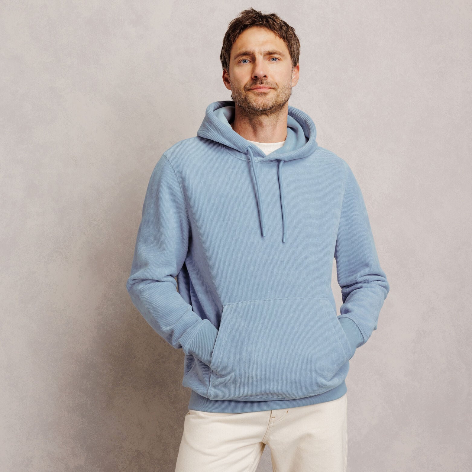 Sweat &agrave; capuche en velours