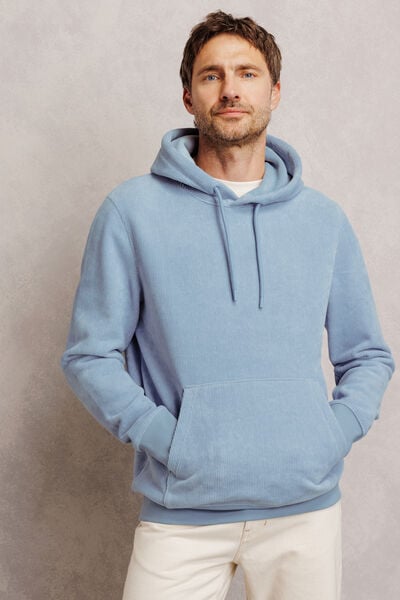 Sweat &agrave; capuche en velours