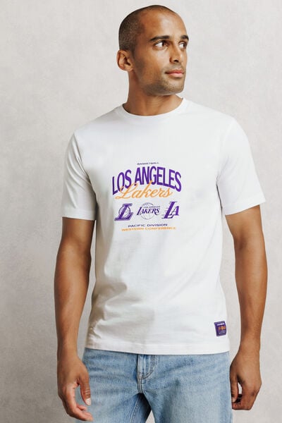 T-shirt met print Los Angeles Lakers NBA-licentie