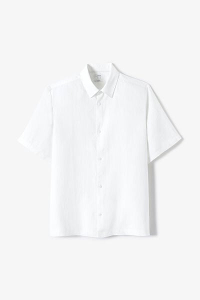 Chemisette en coton lin unie