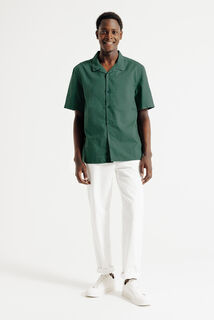 Chemisette en coton lin unie