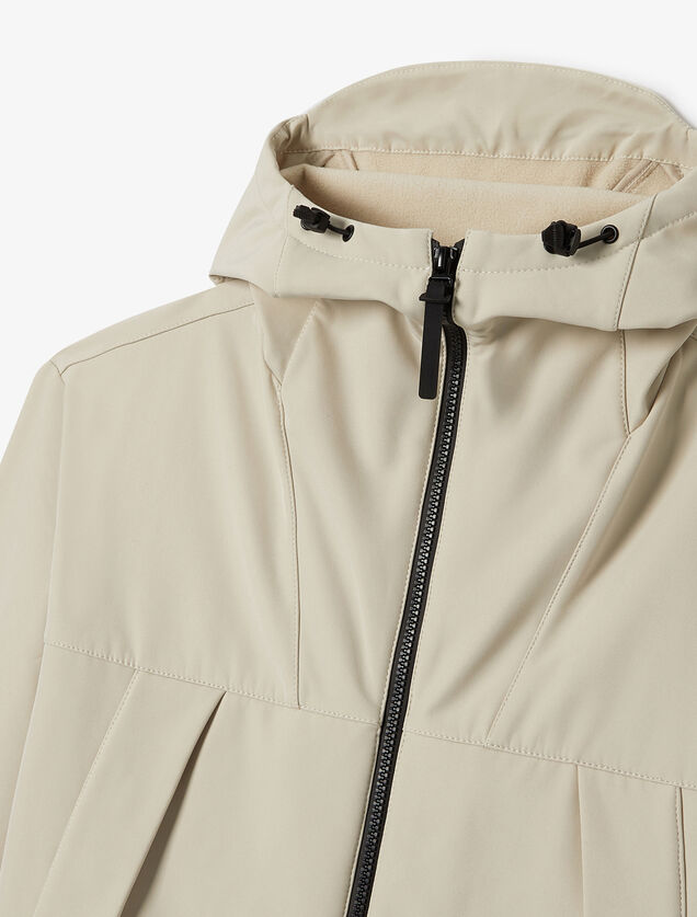 Softshell jack met kap