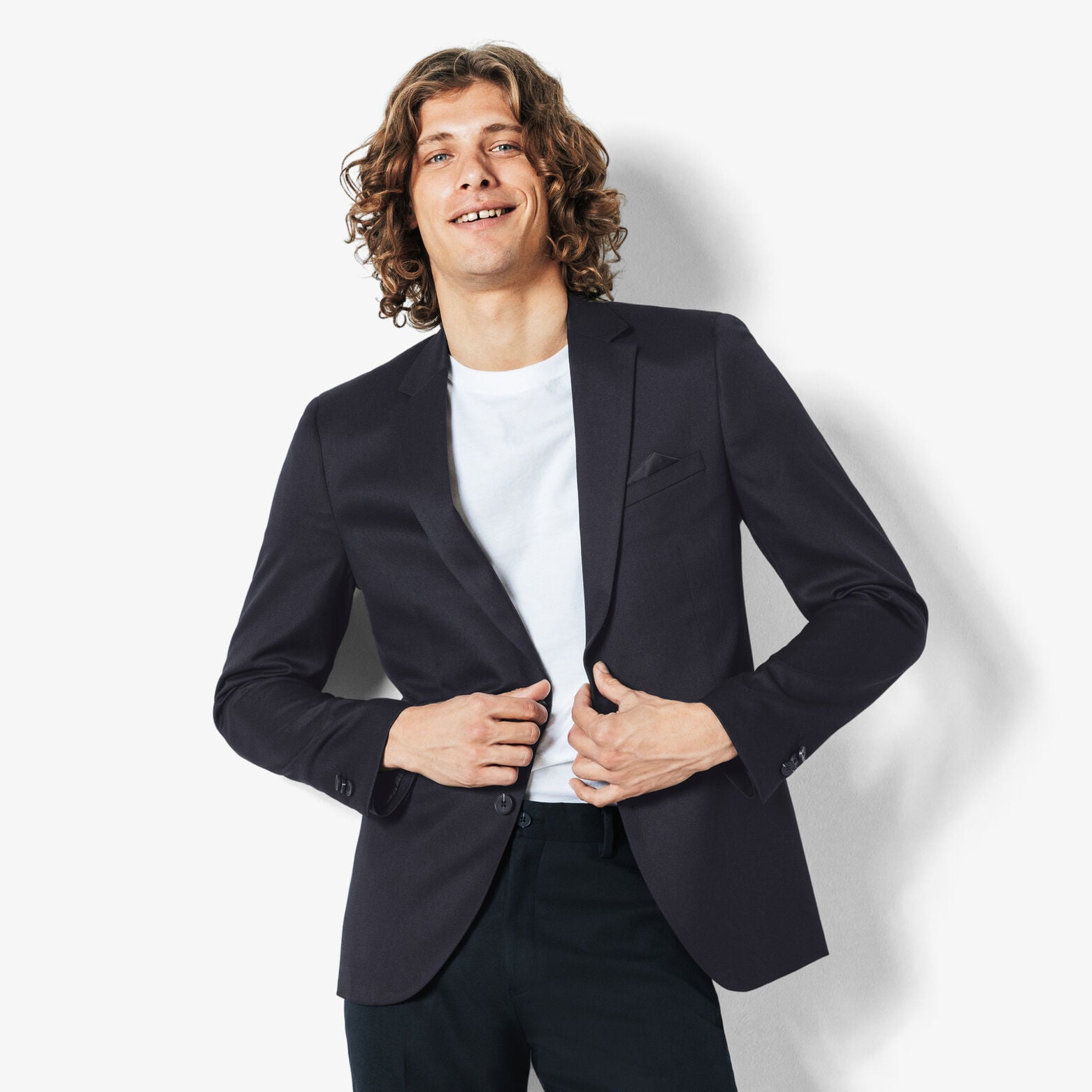Costume 2 pi&egrave;ces slim - Bleu fonc&eacute;