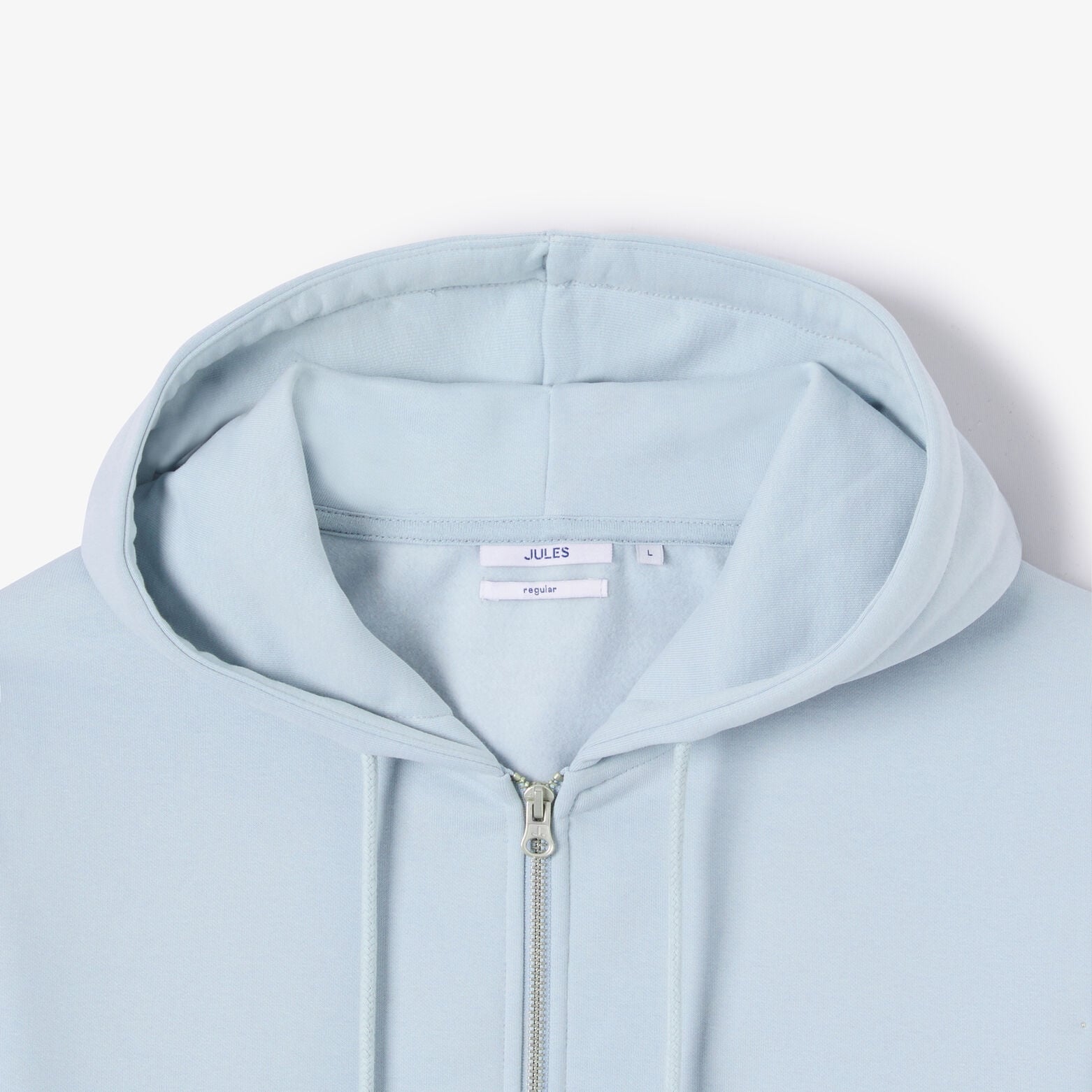 Sweat &agrave; capuche zipp&eacute; molleton uni