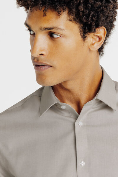 Chemise sans repassage en coton regular