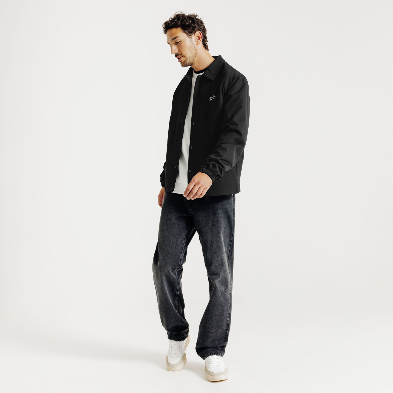 Blouson col chemise pressionné