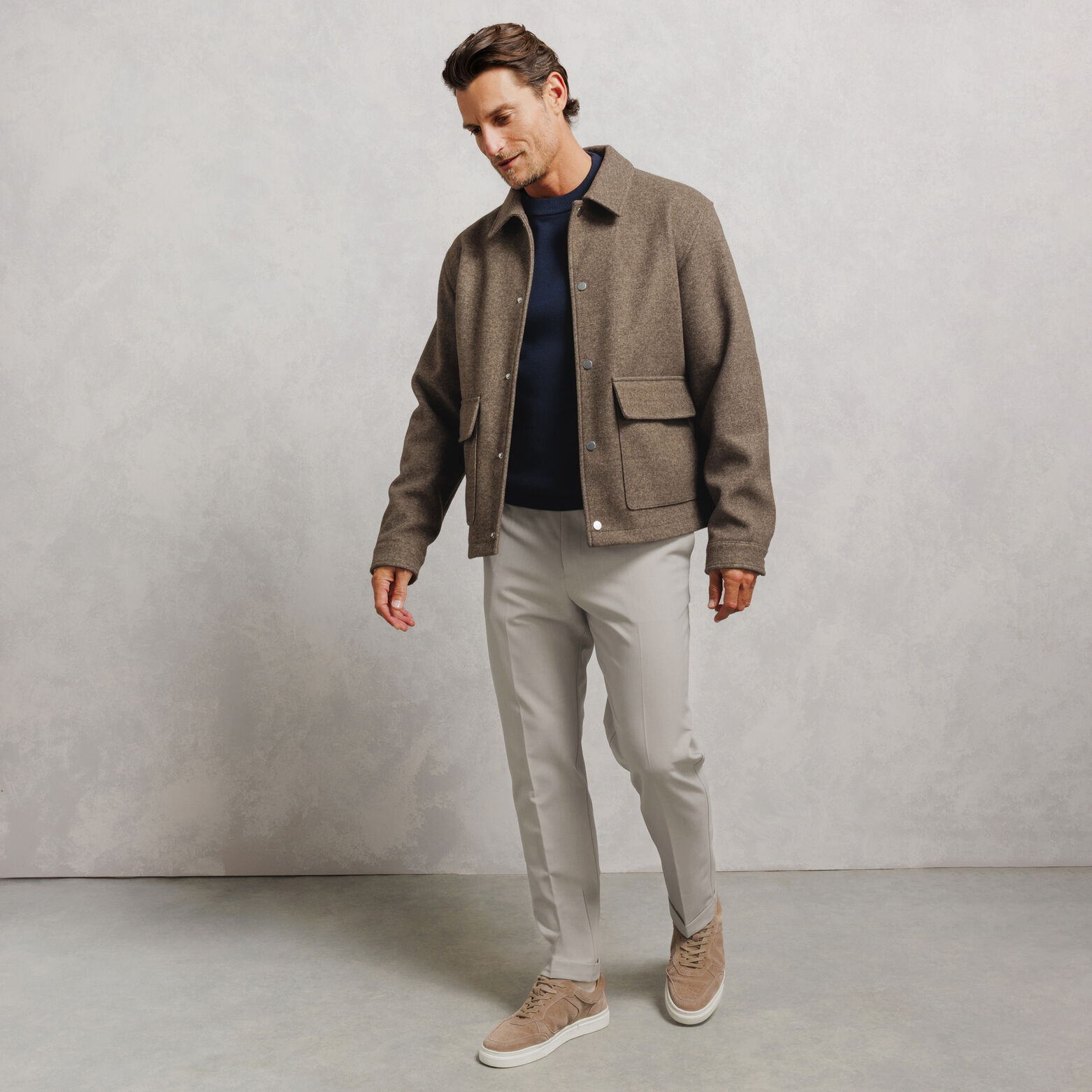 Pantalon tapered taille &eacute;lastiqu&eacute;e