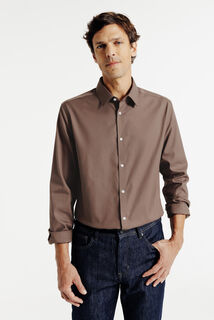 Chemise sans repassage en coton regular