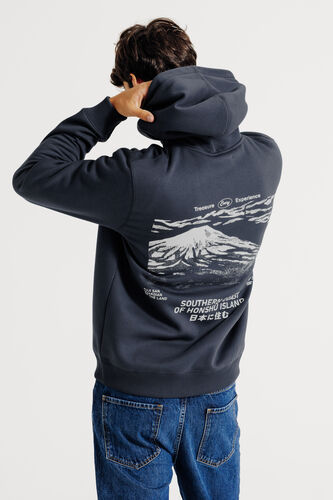 Sweat à capuche animation devant dos