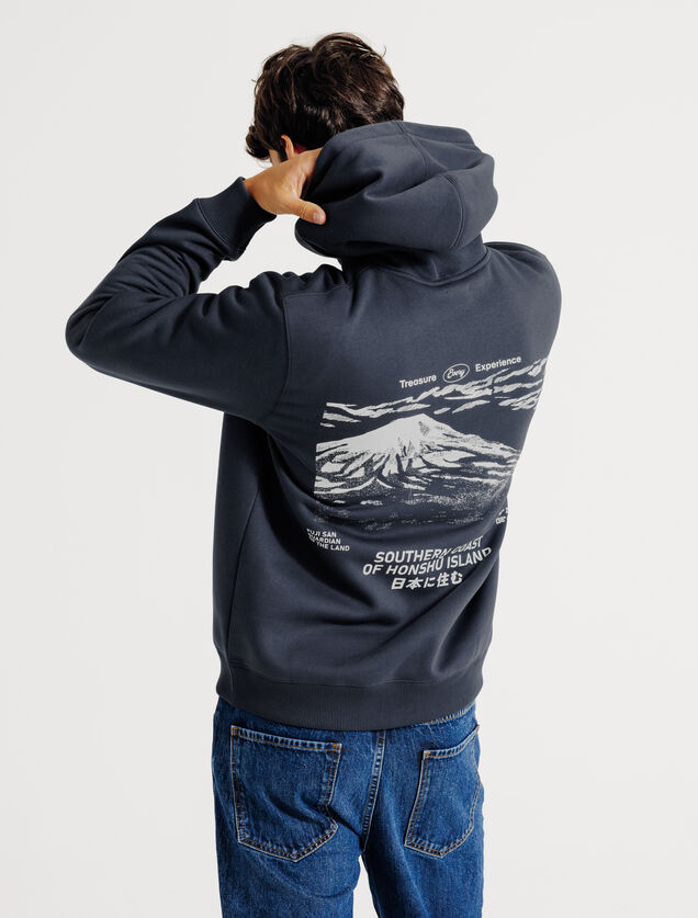 Sweat &agrave; capuche animation devant dos