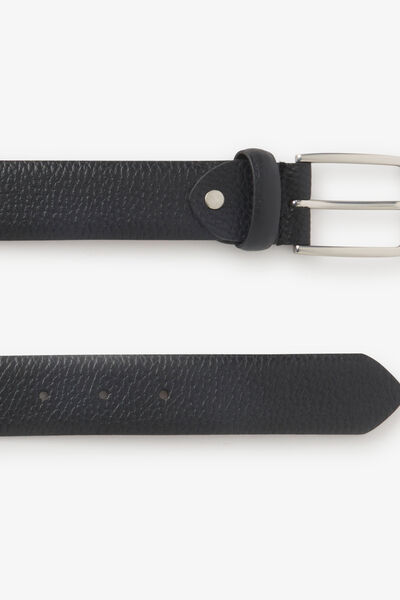 Ceinture en cuir grain&eacute;e