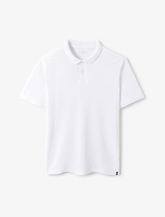 Polo manches courtes piqué uni