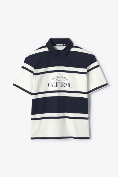 Polo manches courtes ray&eacute;
